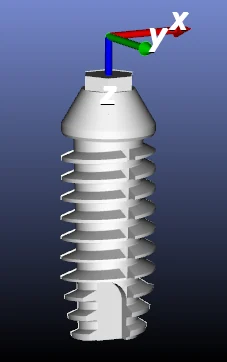 A one-piece implant