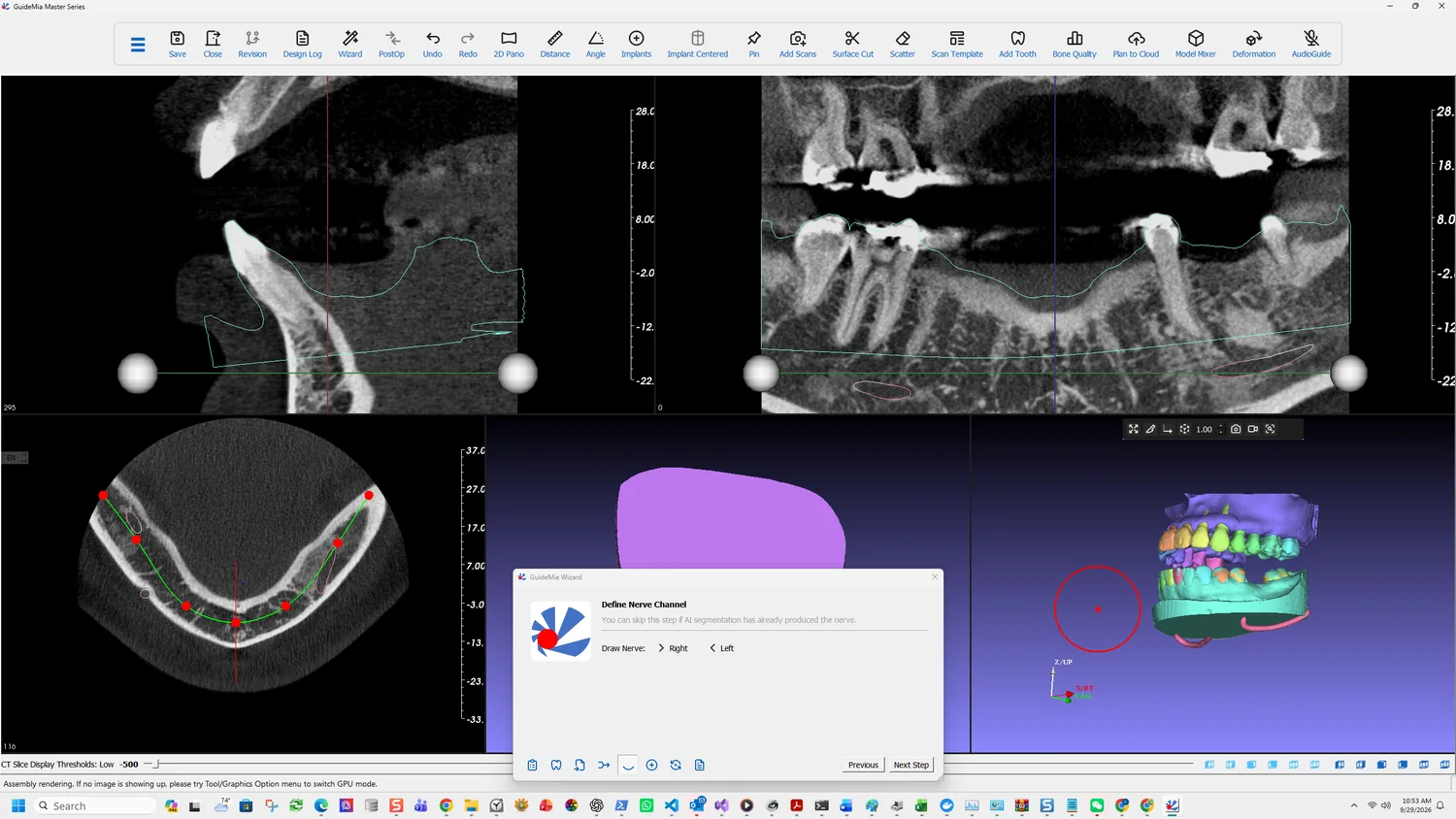 Working with objects hidden