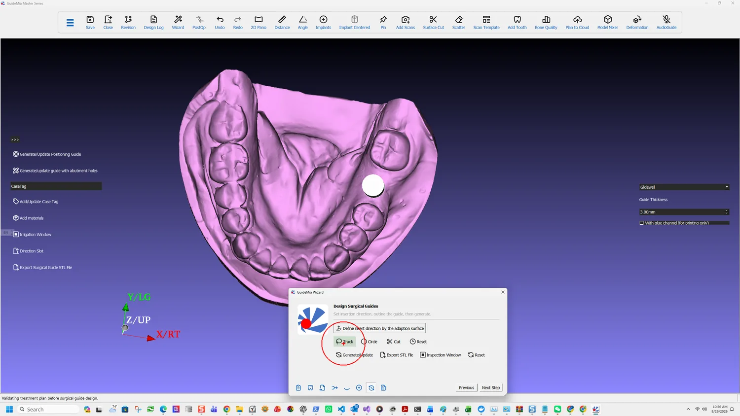 Tracking the boundary