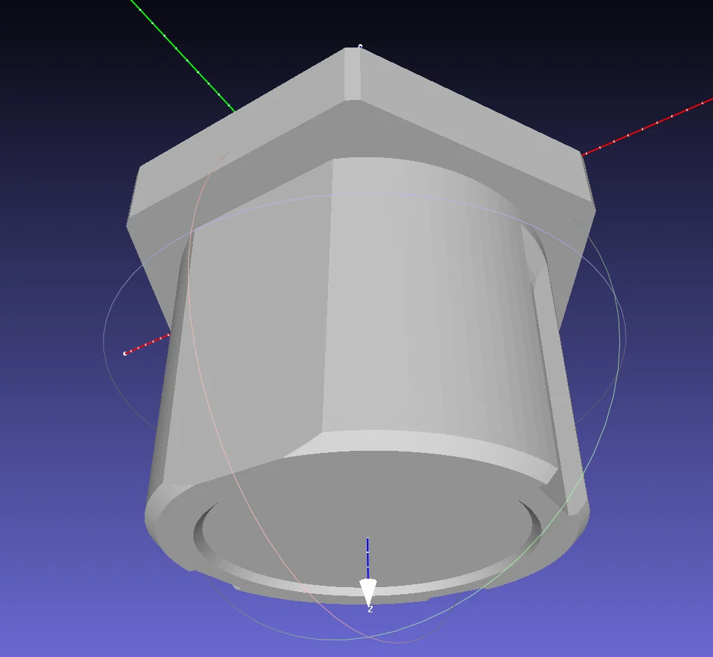 The same sleeve seen from below