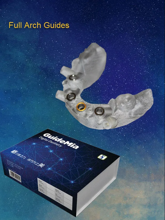 Todos los tipos de guía compatibles con GuideMia Implant Master